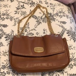 Used Michael Kors tan shoulder bag